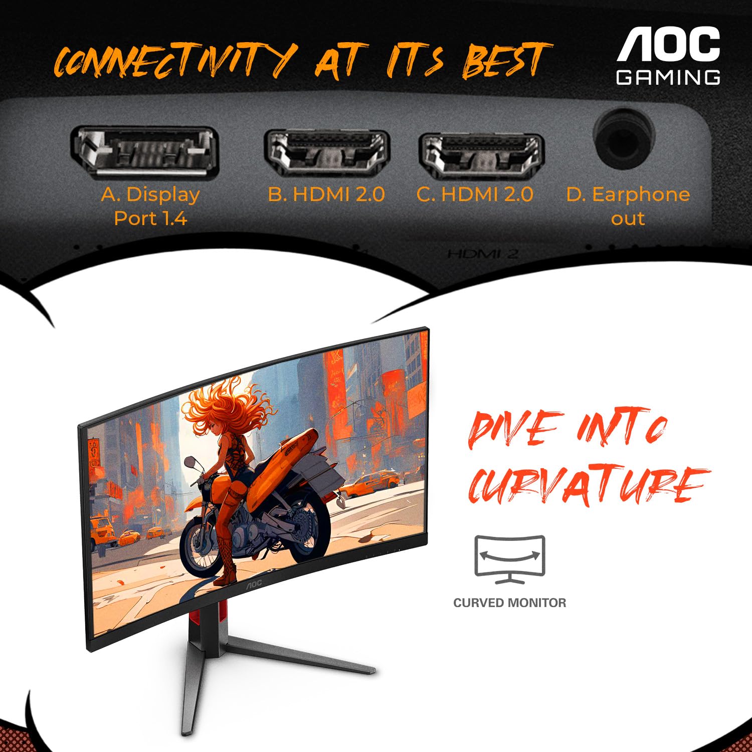 Amazon.co.jp: AOC C27G4ZH 27インチ カーブフレームレス超高速 Amazon.co.jp: AOC C27G4ZH 27インチ カーブフレームレス超高速
